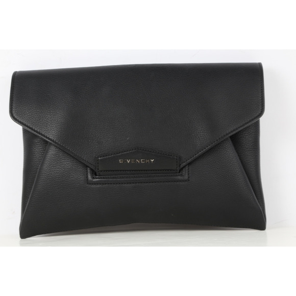GIVENCHY Antigona Black Leather Bifold Envelope Clutch Bag - Picture 4 of 16